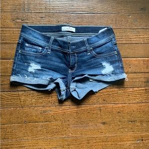 Women's Denim Blue Hollister Shorts